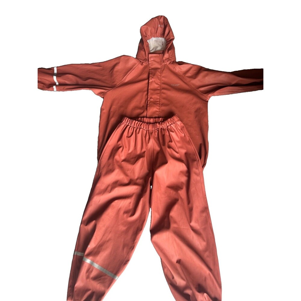 Celavi Kids Rain Set Pants And Jacket  PINK Size 120